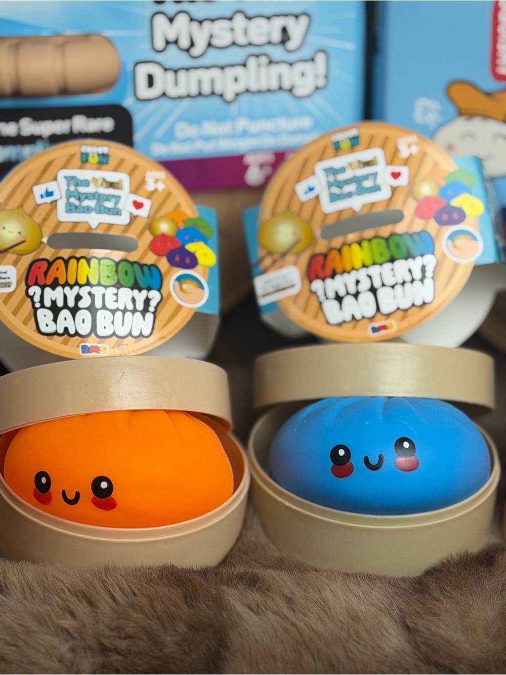 The Viral Rainbow Mystery Bao Bun by RMS blue & orange,